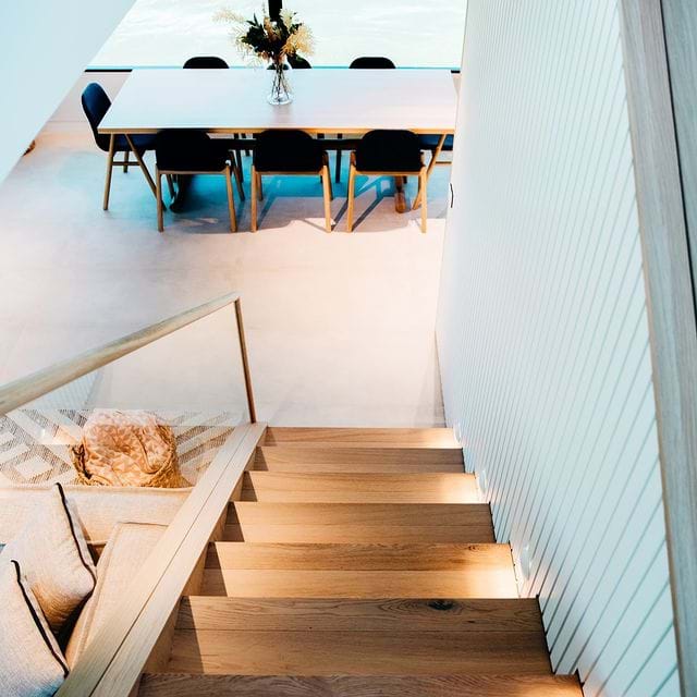 Battened MDF decorative wall