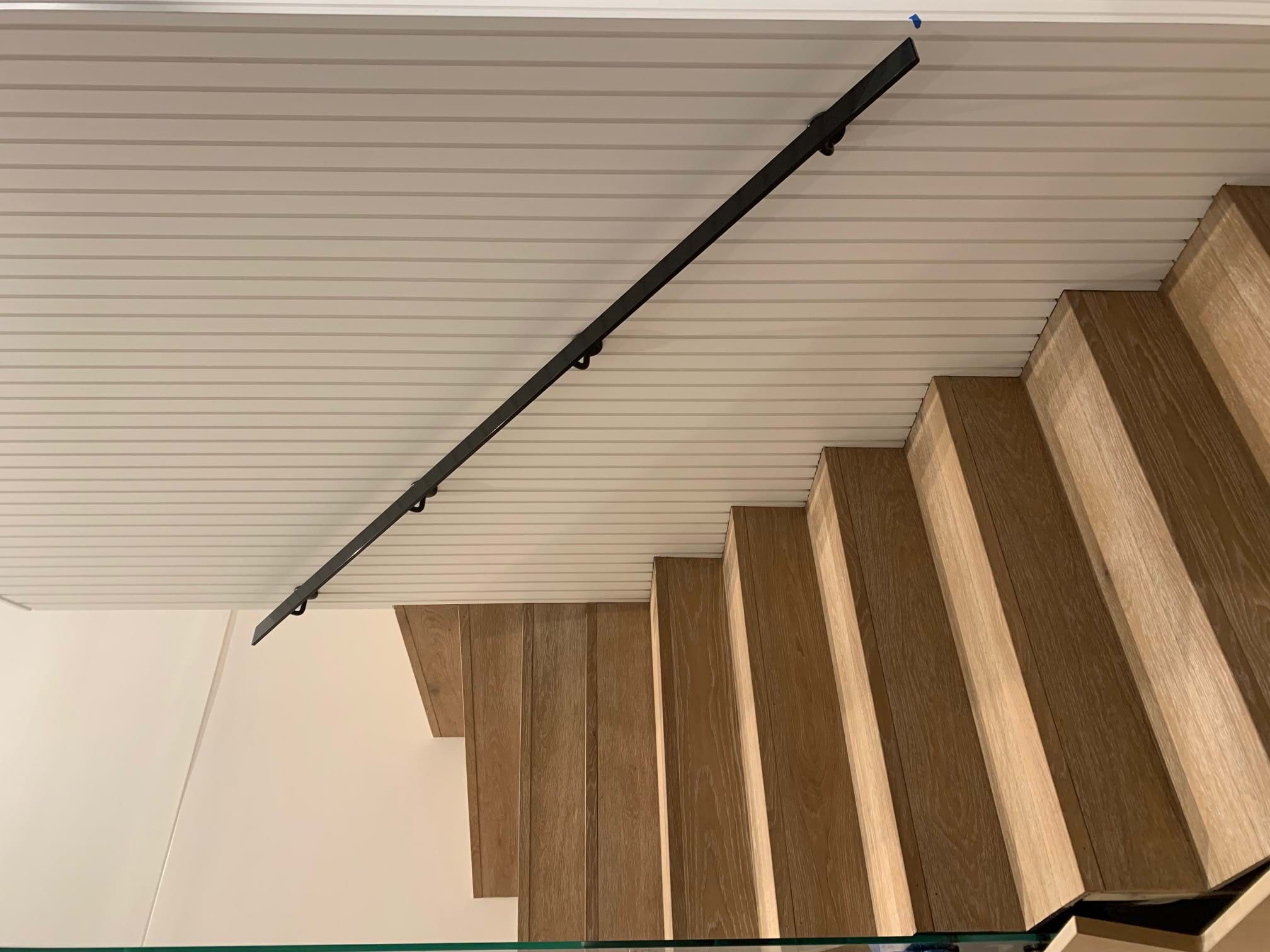 Battened MDF feature wall