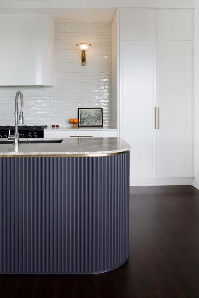 Island bench using Fluted MDF