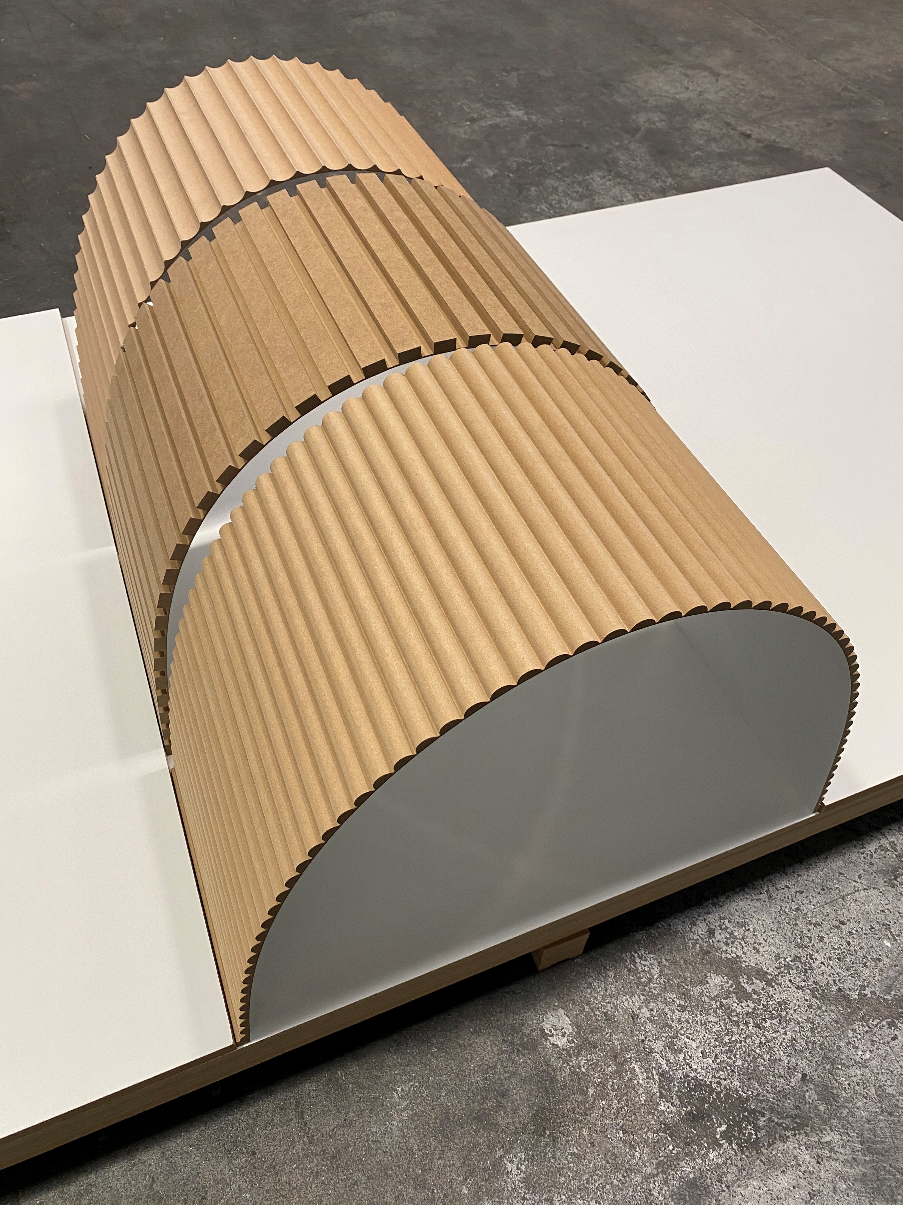 Flexible MDF wall panelling