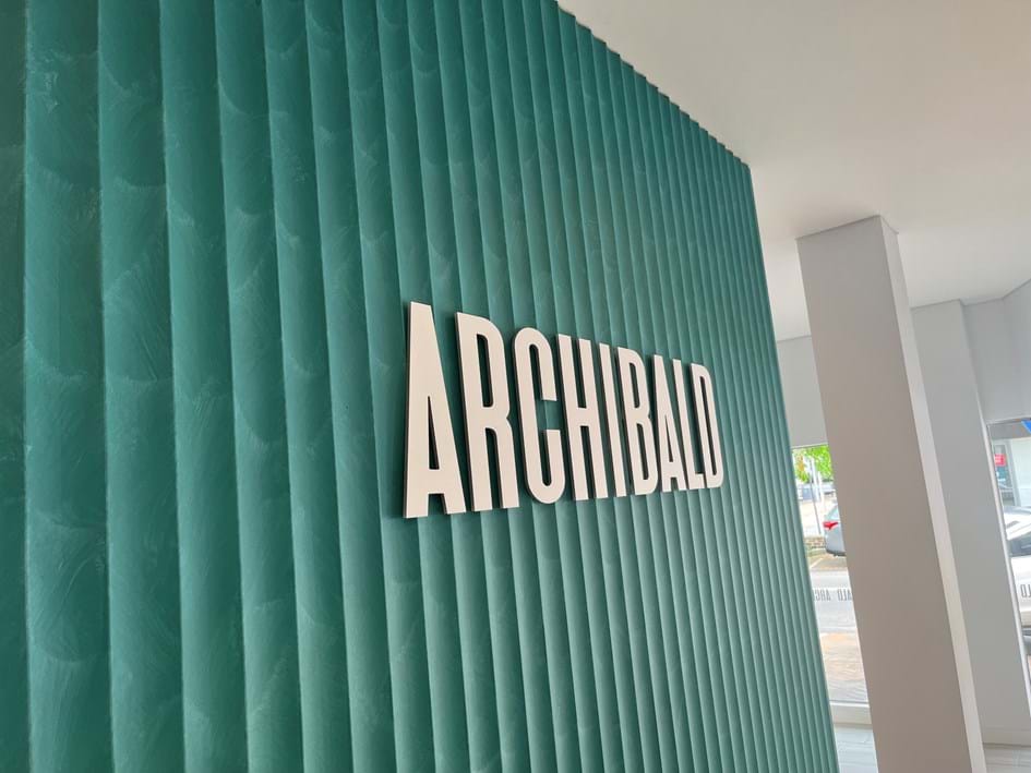 Fluted MDF feature wall