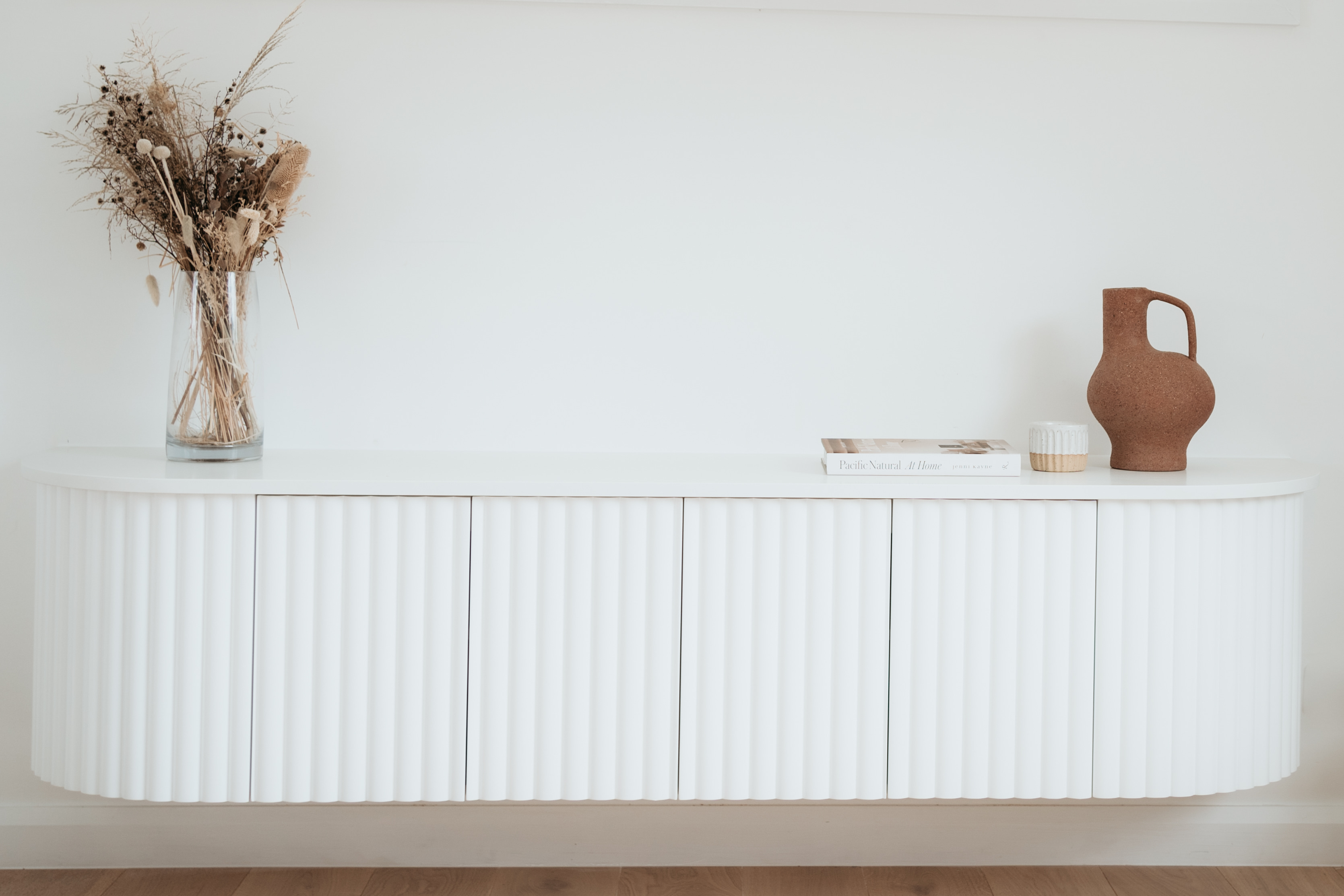 Ribbed MDF wall panels