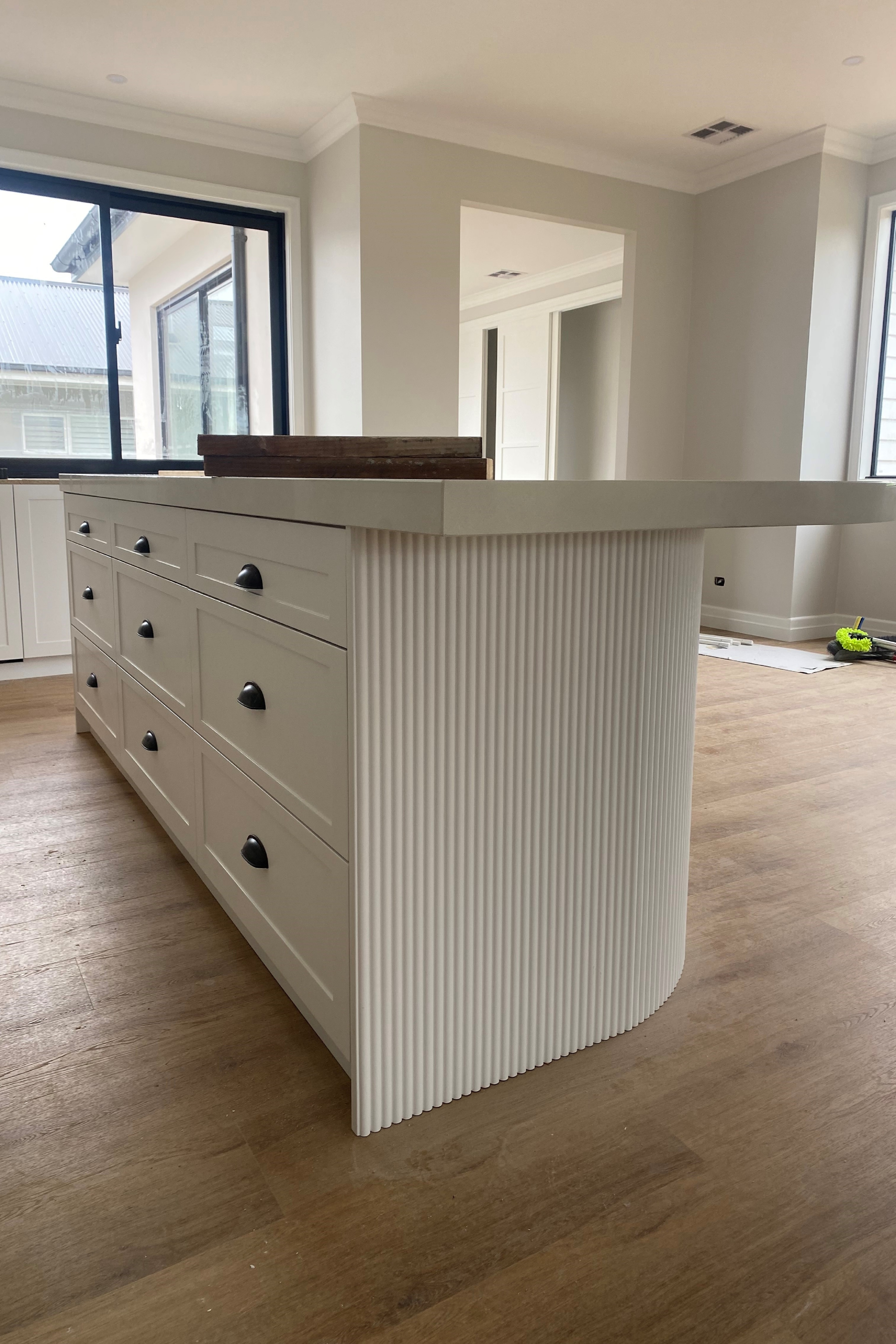 Kitchen island decorative wall panels