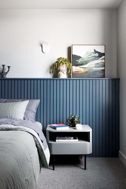 Battened MDF bedhead